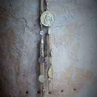 Let us Begin Lariat Necklace w/Rare Our Lady of the Rosary Pompeii Medal,Rare Mechanical Swiss Baroness Ball Watch,Antique Medals+More!