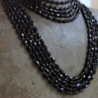 SOLD to J Incredible Faceted Pyrope Garnet Set with 2 Necklaces & 2 Bracelets, 14K Beads and Clasps