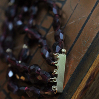 SOLD to J Incredible Faceted Pyrope Garnet Set with 2 Necklaces & 2 Bracelets, 14K Beads and Clasps