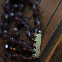 Incredible Faceted Pyrope Garnet Set with 2 Necklaces & 2 Bracelets, 14K Beads and Clasps