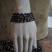 SOLD to J Incredible Faceted Pyrope Garnet Set with 2 Necklaces & 2 Bracelets, 14K Beads and Clasps