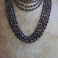 Incredible Faceted Pyrope Garnet Set with 2 Necklaces & 2 Bracelets, 14K Beads and Clasps