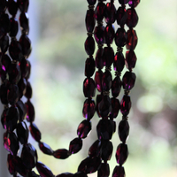 Incredible Faceted Pyrope Garnet Set with 2 Necklaces & 2 Bracelets, 14K Beads and Clasps