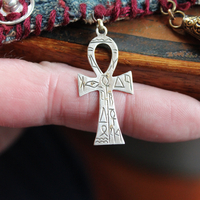 SOLD to L Wide Antique Lambani Textile Cuff with Assorted Antique Medals, Crosses and Drops
