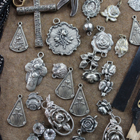 Jewelry Project Compilation with Antique Cut Steel Findings, Religious Rose Medals, Rare Antique Mother of Pearl Fan Findings & More!