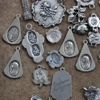 Jewelry Project Compilation with Antique Cut Steel Findings, Religious Rose Medals, Rare Antique Mother of Pearl Fan Findings & More!