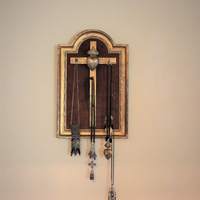 SOLD TO M Antique French Ex Voto Frame with 15 Hooks for Rosaries and/or Necklaces - includes Marian Ex Voto Locket 