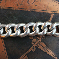 Exceptional Mid-Century Wide Sterling Taxco Articulating Link Bracelet  