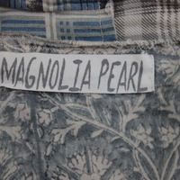 Magnolia Pearl Patchwork Cotton Bohemian Open Front Duster with Front Pockets 