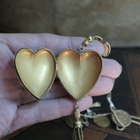 The Life of the Soul Necklace w/Small Antique French Engraved Ex Voto Locket, Antique Stanhope Cross Antique European Medals, Rare 4 Way Scapular Cross & More!