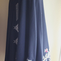 Vintage JWLA Johnny Was Open Front Jacket - Black with Embroidery,Front Slash Pockets and Kimono Sleeves