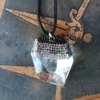 NEW! Spirit Healer Necklace with Amazing Sterling & Clear Quartz Pendant