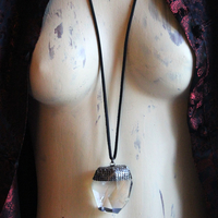 NEW! Spirit Healer Necklace with Amazing Sterling & Clear Quartz Pendant