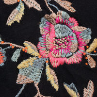 NEW! Set of 3 Biya Johnny Was Cotton Embroidered Scarf/Shawls with Shawl Pin - Versatile & Lovely!