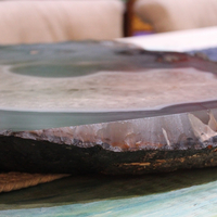 Astounding One of a Kind Massive Polished Geode Slice - perfect for a Table Top or Display!