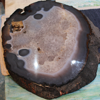 Astounding One of a Kind Massive Polished Geode Slice - perfect for a Table Top or Display!