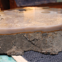Astounding One of a Kind Massive Polished Geode Slice - perfect for a Table Top or Display!