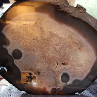 Astounding One of a Kind Massive Polished Geode Slice - perfect for a Table Top or Display!