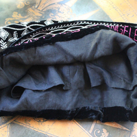 Long Retired Black Velvet Embroidered JWLA Johnny Was Bag