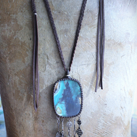 I Loved you to the End Necklace with Rare Quality Opalized Petrified Wood Pendant, SUPER RARE 1791 I Loved you to the End Sacred Heart Medal & Much More!