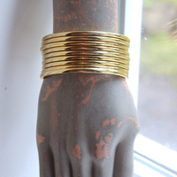 NEW! Set of 9 Milot Italy 14K Gold Bangle Bracelets