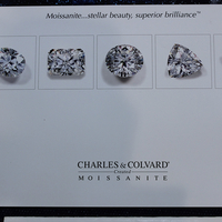 NEW! Custom Made One of a Kind 14 White Gold Certified Charles and Colvard 10.48 Carat Moissanite Ring