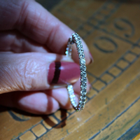 NEW! 14K White Gold 7 Carat Moissanite Hoop Earrings - 50% OFF with purchase of Moissanite Ring!