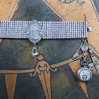 NEW! All  Around Us Bracelet with Multi Row Sterling White Zircon Bracelet, Rare Master Engraved Flaming Sacred Heart Sterling Nun's Cross & More!
