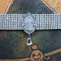 NEW! All  Around Us Bracelet with Multi Row Sterling White Zircon Bracelet, Rare Master Engraved Flaming Sacred Heart Sterling Nun's Cross & More!