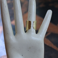 Sold to J Italian 14K Gold Wide Band Ring - size 7 - slightly adjustable