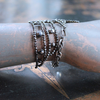 SOLD to J  Precious Wings Bracelet with Rare Antique Cut Steel Wing & Tassel