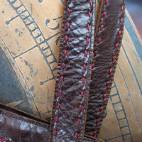 NEW! Vintage JP & Mattie Leather and Antique Applique Textile Bag 