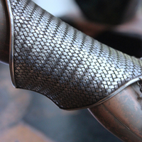 NEW! The Heirophant Wide Sterling Weave Cuff Bracelet with Heart Shaped Glass Pillars of Creation,Sterling Engraved Heirophant Medal, Sterling Stars & More!