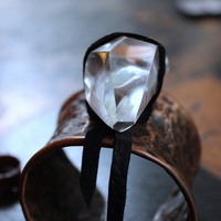 NEW! The Connection Cuff Bracelet & Ring Set with Free Form Clear Rock Quartz, Hand Wrought Hammered Copper Cuff & Ring