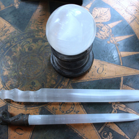 NEW! Light of the Moon Collection with 2 Amazing Selenite Swords, Selenite Orb and Stand