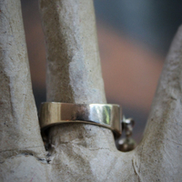 Our Lady Ring w/Antique French Souvenir de Notre Dame de Lourdes Plaque,10K Gold Band,Tiny Antique Gilt Marian Medal,Antique Tassel & Prong Set Crystal