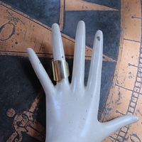 NEW! Wide Solid 14K Gold Band Ring - size 7 1/2