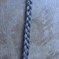 NEW! It Felt Love Necklace w/Embroidered Rose Heart Pendant,Antique Sterling Rose Medal,Antique Rose Capped Tassel & Antique Real Metal Braided Trim Chain