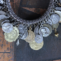 NEW! Fully Loaded Expandable Bracelet with 88 Silver and Gold Antique French, European & American Religious Medals & Crosses