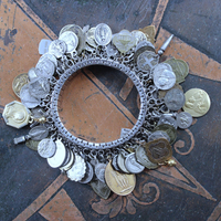 NEW! Fully Loaded Expandable Bracelet with 88 Silver and Gold Antique French, European & American Religious Medals & Crosses