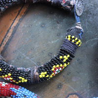 NEW! Set of 6 Authentic Tribal Seed Bead Bracelets with Various Drops & Dangles