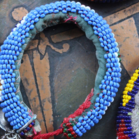 NEW! Set of 6 Authentic Tribal Seed Bead Bracelets with Various Drops & Dangles