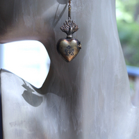 NEW! Petite Vintage Ex Voto Locket Earrings