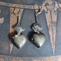 NEW! Petite Vintage Ex Voto Locket Earrings