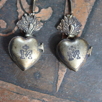 NEW! Petite Vintage Ex Voto Locket Earrings