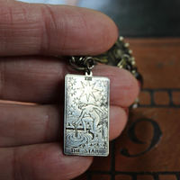 NEW! Antique Gypsy Ring w/Sterling 'The Star' Tarot Medal,Sterling Cross,Sterling Moon & Star + Much More!