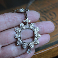 NEW! You Called me Mother Necklace w/Antique Holy Card Glass Pendant,Rare Sterling Antique Thumb Rosary, Rare Antique French Mary Medal & More!