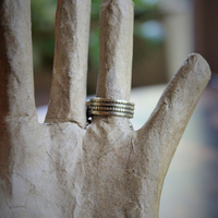 NEW! Be Still Antique Gypsy Ring w/Faceted Quartz Points,Tiny Sterling Prayer Box,Bi-Color Tourmaline,Tiny Antique Coptic Cross+Much More!