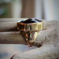 "One of Kind" Numbered & Signed Stephen Dweck Sterling Vermeil Watermelon Tourmaline & Tourmaline Ring and Earring Set