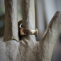 "One of Kind" Numbered & Signed Stephen Dweck Sterling Vermeil Watermelon Tourmaline & Tourmaline Ring and Earring Set
